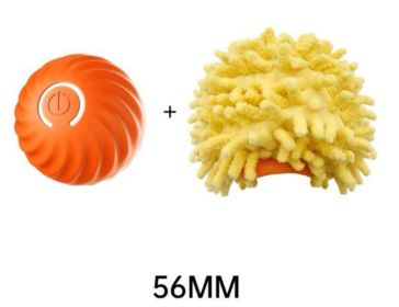 Pet Dog Rubber Ball Toys For Dogs Resistance To Bite Dog Chew Toys Puppy Pets Dogs Training Products (Option: Orange sea urchin sleeve 56cm)